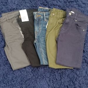 5 pairs of boys H and M jeans/pants size 6-7